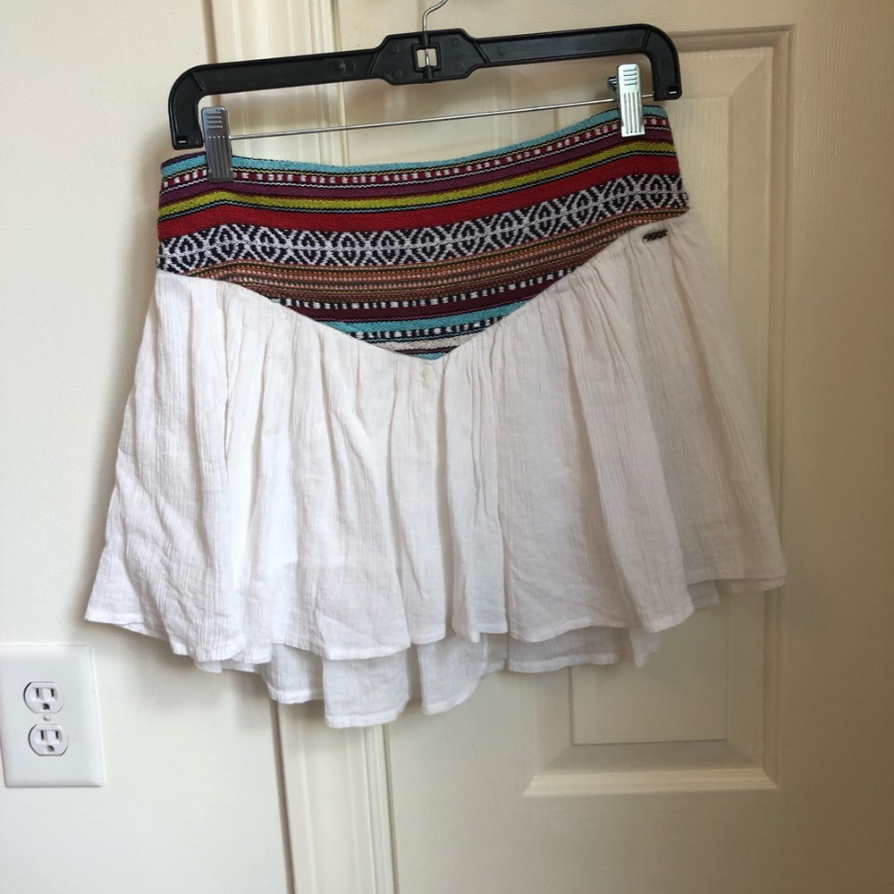 White Gauze pattern skirt